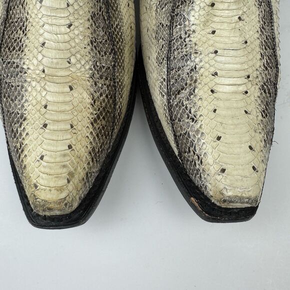 Dan Post  Snakeskin Leather Cowboy Boots Women’s Western Boho Rodeo, Sz. 8M - Picture 5 of 14